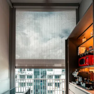 ZipBlind on a high-rise balcony
