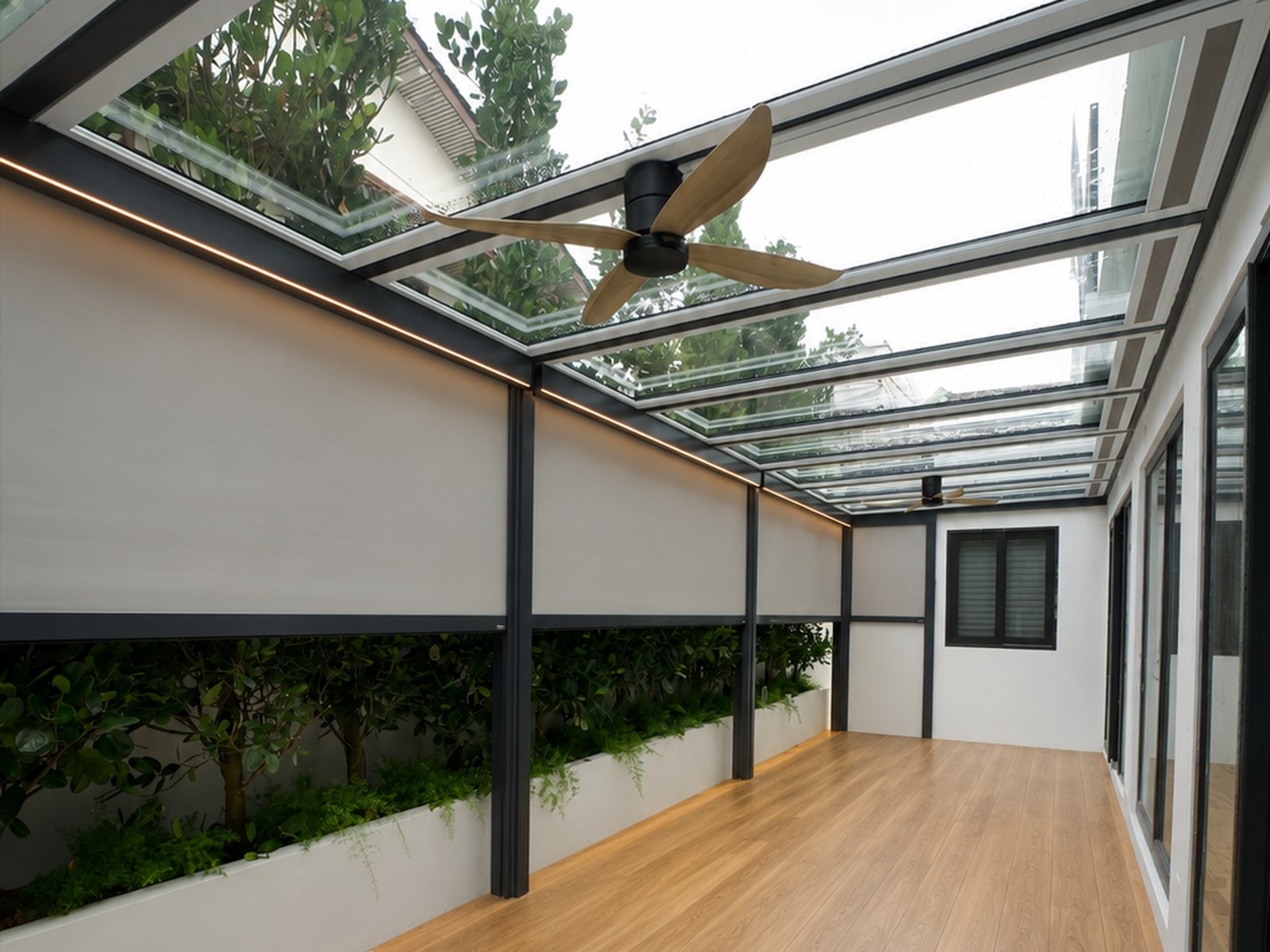 After: Side corridor, landed home