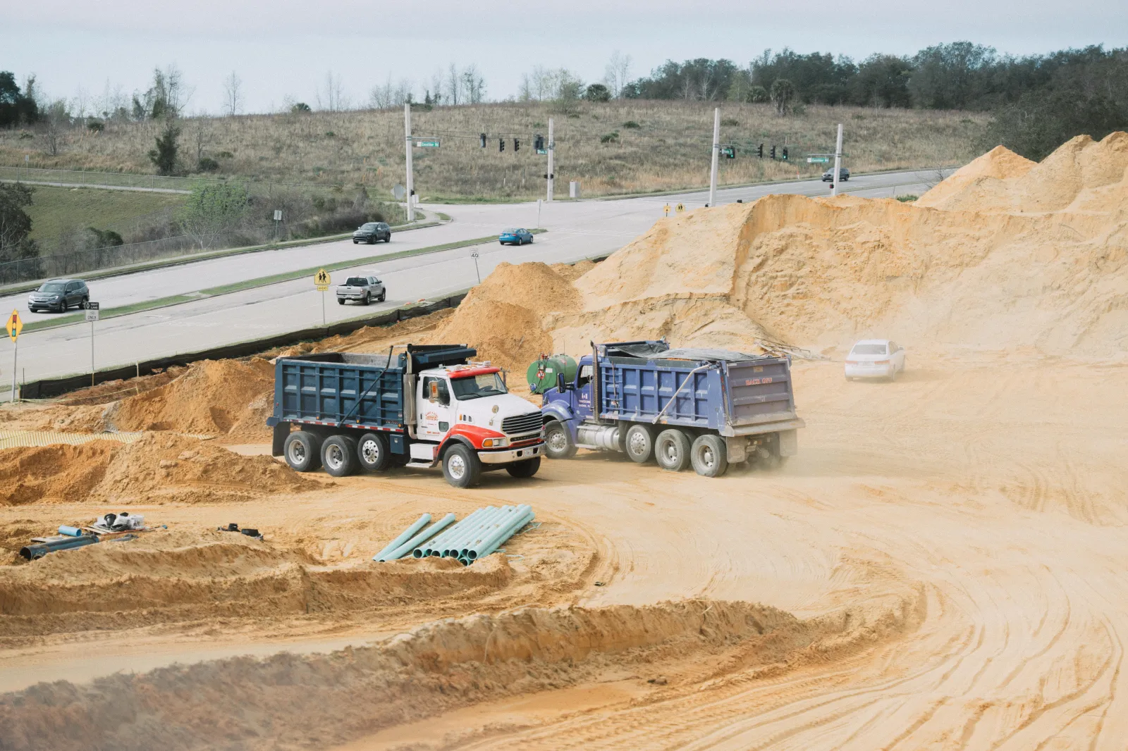 Florida highway job site