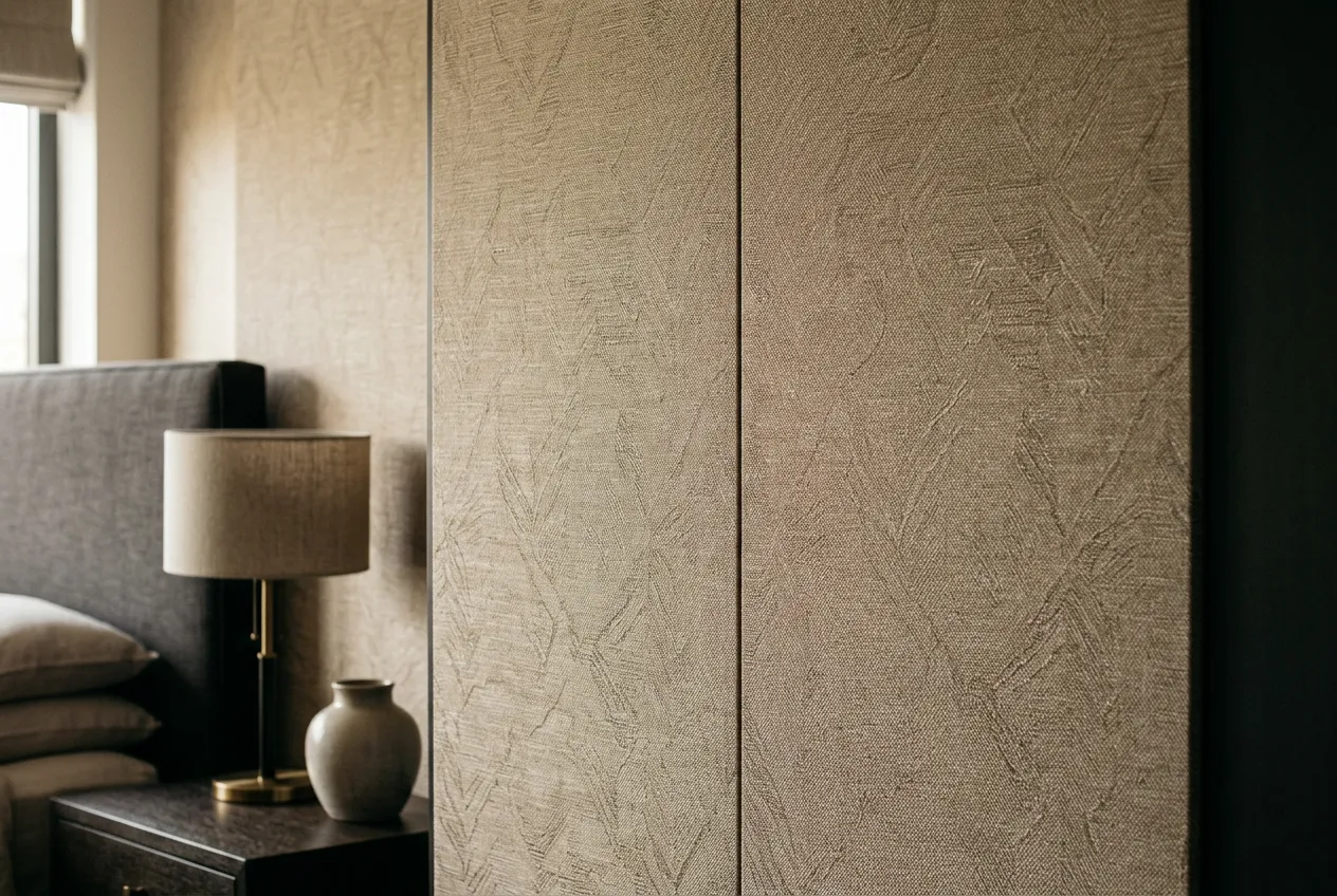 Luxe wandbekleding in slaapkamer