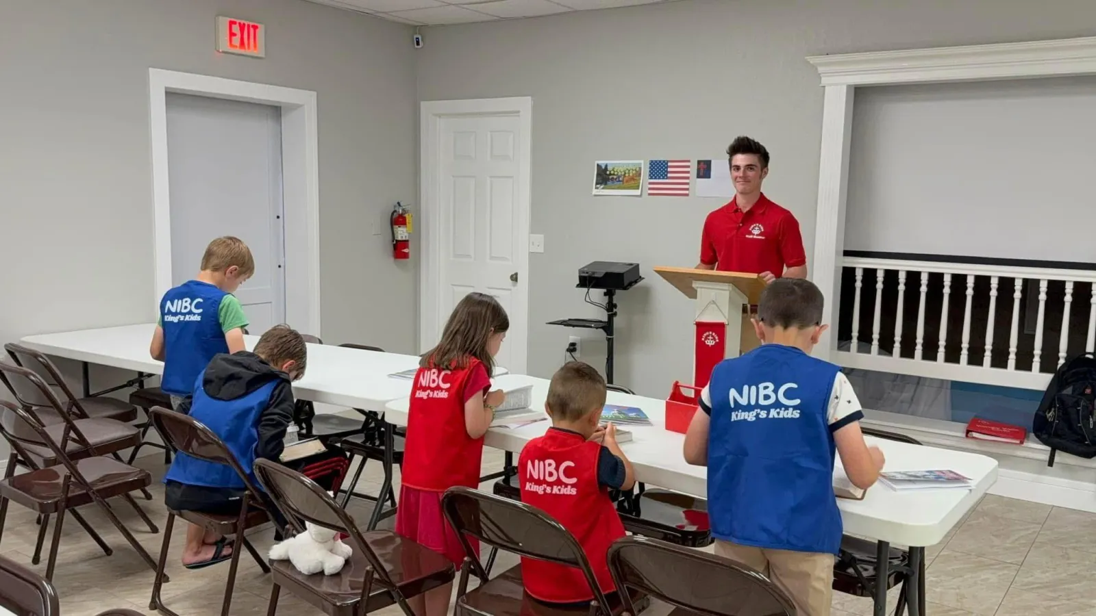 King's Kids in their NIBC shirts
