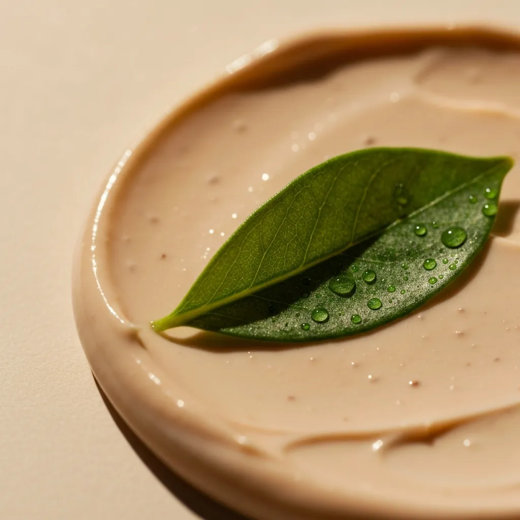 Natural skincare texture