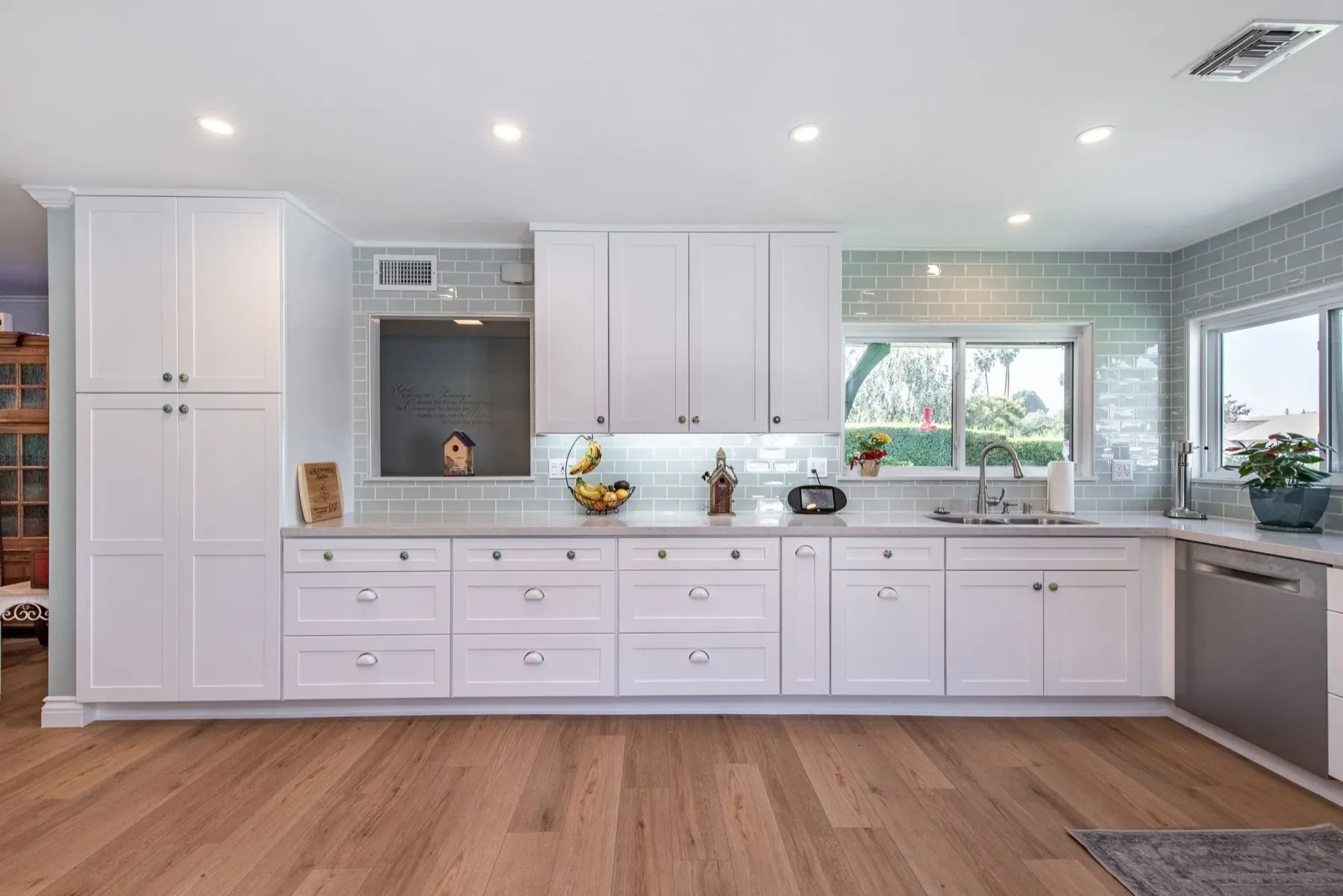 Bright white shaker kitchen