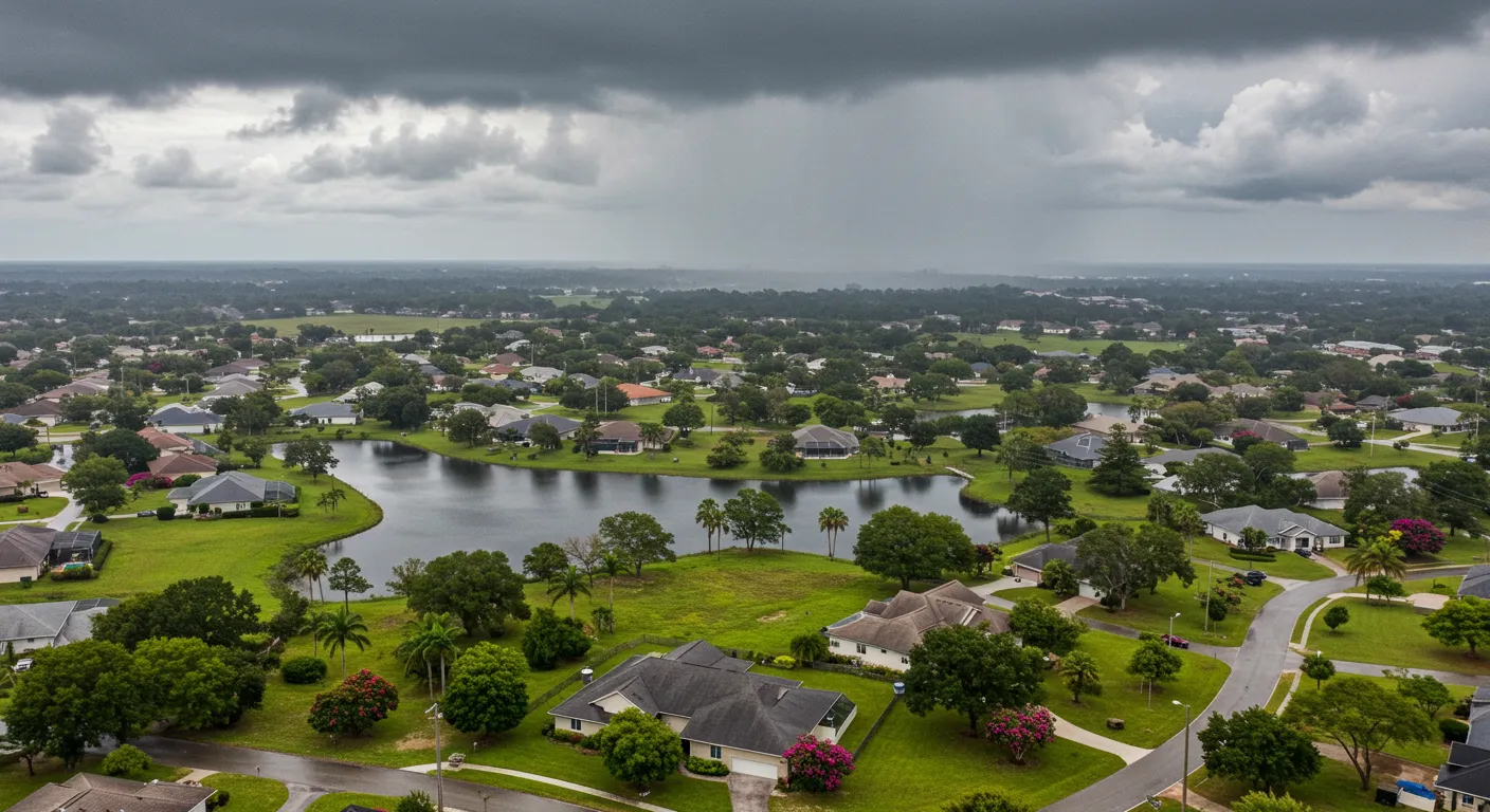 Lightning storm over Central Florida during hurricane season