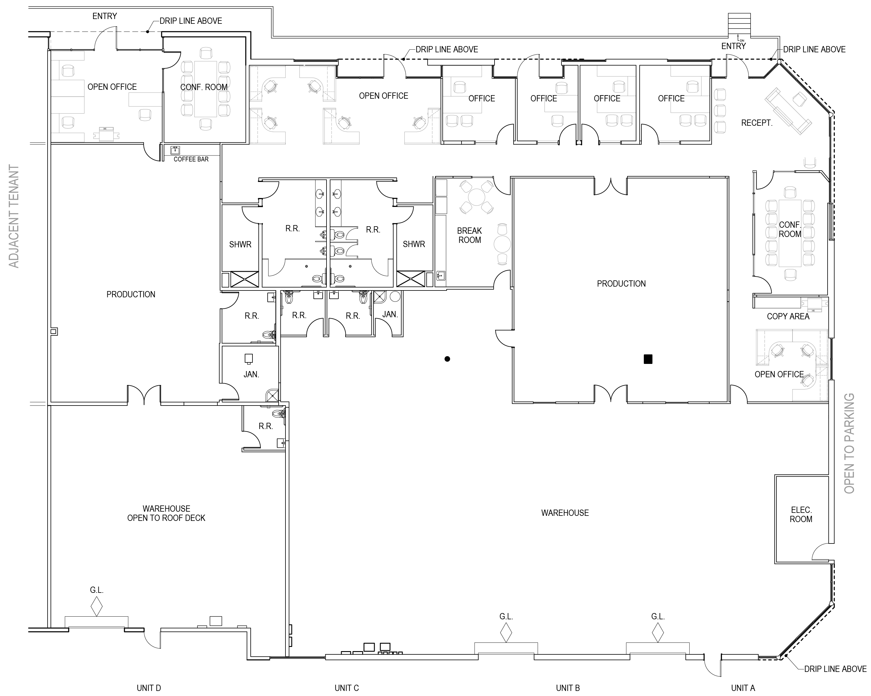 Suite A–C floor plan at 12760 Danielson Court