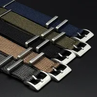RIBBED NATO WATCHBAND- THE THRIFTY GENTLEMEN – Image 2