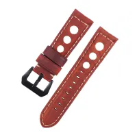 BREATHABLE RETRO WRISTBAND - GENUINE LEATHER STRAP – Image 4