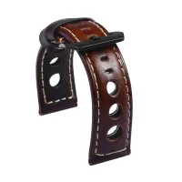 BREATHABLE RETRO WRISTBAND - GENUINE LEATHER STRAP – Image 3