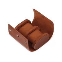 BAIGIO PORTABLE WATCH CASE- LRATHER WATCH ROLL – Image 3