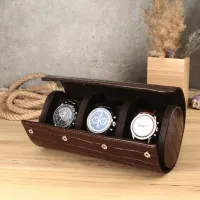 THE NEW WHEEL ROLLING WATCH CASE- LEATHER ROLL – Image 1