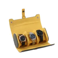 OSTRICH FOOT LEATHER WATCH ROLL- SOUTH AFRICAN STRAP – Image 1