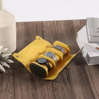 OSTRICH FOOT LEATHER WATCH ROLL- SOUTH AFRICAN STRAP – Image 5