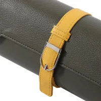 OSTRICH FOOT LEATHER WATCH ROLL- SOUTH AFRICAN STRAP – Image 3
