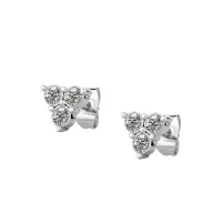 NEW  925 GOLDEN SNOWFLAKES - STUD EARRING – Image 2