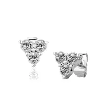 NEW  925 GOLDEN SNOWFLAKES - STUD EARRING – Image 3