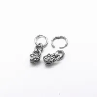 ZS 1 PAIR  OF PUNK SNAKE SHAPE STAINLESS STEEL HOOP- EARRING SWORD KEY EAR CUFF – Image 5