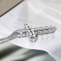 SERENITY 5MM ALL MOISSANITE CROSS NECKLACE - CHOPIN CHAIN JEWELRY – Image 2