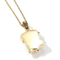 FIGURE SHAPED BLING BING ICED OUT PENDANT - RAPPER FASHION HIP HOP JEWELRY – Image 3