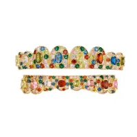 VINTAGE FULL CZ STONE TEETH CAPS - HIP HOP STYLE ELEGANT ICED OUT COLORS ZIRCON TEETH – Image 2