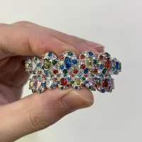 VINTAGE FULL CZ STONE TEETH CAPS - HIP HOP STYLE ELEGANT ICED OUT COLORS ZIRCON TEETH – Image 6