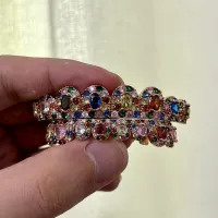 VINTAGE FULL CZ STONE TEETH CAPS - HIP HOP STYLE ELEGANT ICED OUT COLORS ZIRCON TEETH – Image 7