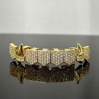 VAMPIRE BLING FULL MICRO PAVE CUBIC ZIRCON TEETHGRILLS- HALLOWEEN GRILLS – Image 10