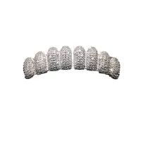 MICRO PAVE TOP & BOTTOM CHARM GRILLS - TEETH GRILLZ ICED OUT – Image 1