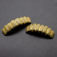 MICRO PAVE TOP & BOTTOM CHARM GRILLS - TEETH GRILLZ ICED OUT – Image 4