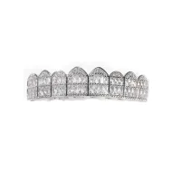 GRILLZ 925 STERLING SILVER MOISSANITE- ROUND CUT VVS1 WITH GRA SOLID GOLD – Image 5