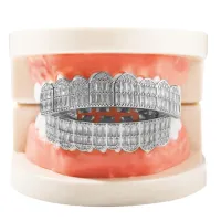 GRILLZ 925 STERLING SILVER MOISSANITE- ROUND CUT VVS1 WITH GRA SOLID GOLD – Image 8