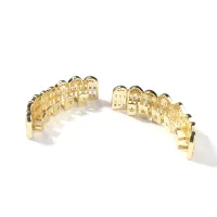 GRILLZ 925 STERLING SILVER MOISSANITE- ROUND CUT VVS1 WITH GRA SOLID GOLD – Image 3