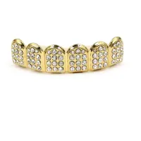 6/6  ICED OUT FULL CZ STONES- 5A+ CUBIC ZIRCON TOOTH CAP  – Image 2