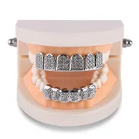 6/6  ICED OUT FULL CZ STONES- 5A+ CUBIC ZIRCON TOOTH CAP  – Image 10