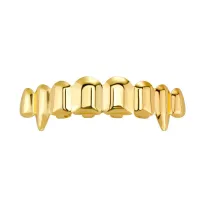 8/8 GLOSSY GRILLZ TEETH TOP & BOTTOM - VAMPIRE COSPLAY DENTAL GRILLZ – Image 5