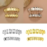 8/8 GLOSSY GRILLZ TEETH TOP & BOTTOM - VAMPIRE COSPLAY DENTAL GRILLZ – Image 6
