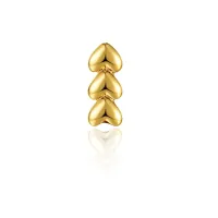 HALLOW STAR TEETH GRILLZ- GOLD SILVER PENTAGRAMS TOOTH CAPS – Image 4