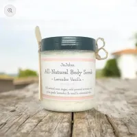 All Natural Whipped Body Scrub - Lavender Vanilla 8 oz. – Image 1