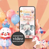 Circus Birthday Party Invitation – Image 1