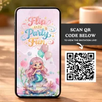 Mermaid Birthday Party Invitation – Image 6