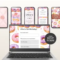 Donut Birthday Party Invitation – Image 4