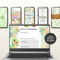 Dinosaur Birthday Party Invitation – Image 4