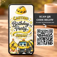 Construction Birthday Party Invitation – Image 6