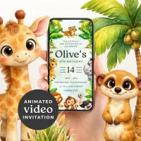 Jungle Birthday Party Invitation – Image 1