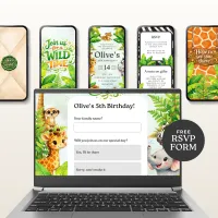 Jungle Birthday Party Invitation – Image 4