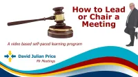 How to Chair a Meeting – Image 1