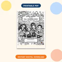 Fall Coloring Book - Ages 6-8 – Image 1