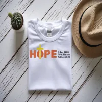 Hope Embroidered T-Shirt – S, White