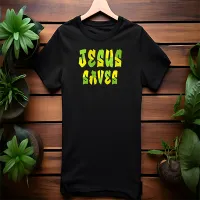 Jesus Saves T-Shirt – XXL, Black