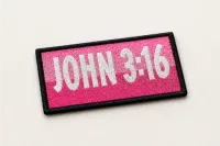 John 3:16 Embroidered Patch – 3 inches