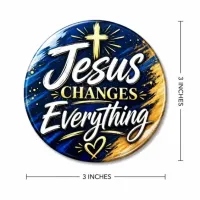 Faith Inspired Fridge Magnets – Jesus Changes Everything